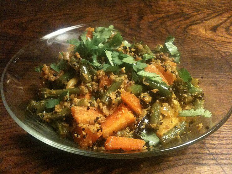Carrot and Green Bean Thoran image