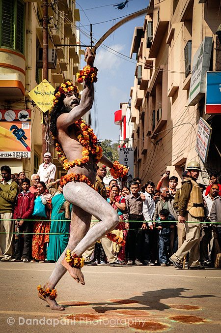 Parade of sadhus at the Kumbh Mela Festival