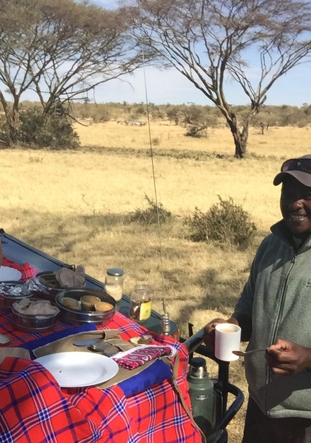 So grateful to this man, Sammy, who ensured I had a trip of a lifetime. I so enjoyed getting to know him on long drives, over a meal in the savanna or just sitting and watching a cheetah for an hour.