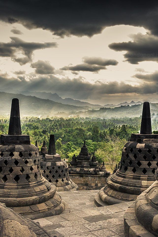 borobudur-java-sunset central java