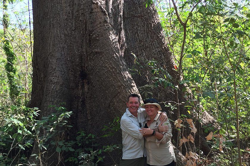 We are so grateful to Nick and Tracey for coming all the way from Australia to help us with this project. Nick’s years of horticultural experience has made a massive difference in how we will care for our trees.