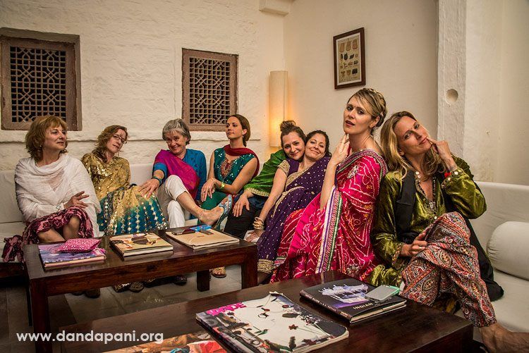 All the ladies pose playfully for a fun fashion shot.