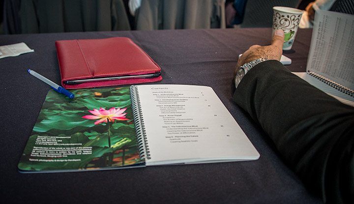 Everyone that attended the event received a 46 page full color study guide with lessons and exercises tom implement in their lives.