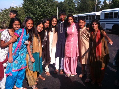 Everyone is happy to be at camp and to spend so much time with their friends.
