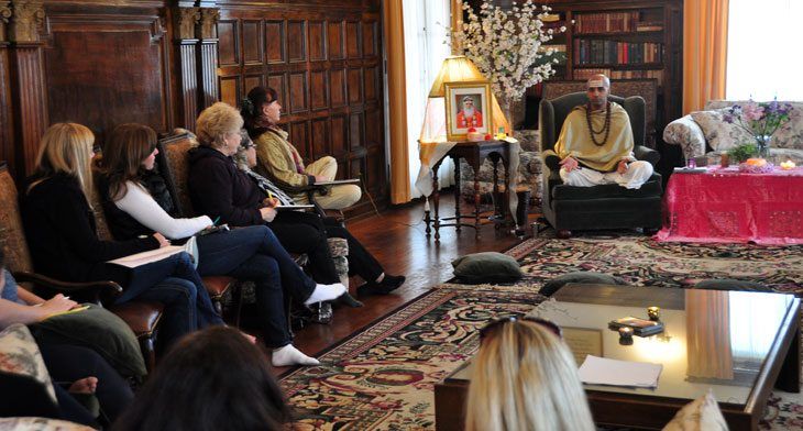 Workshop on how lead a spiritual life in the world conducted by Dandapani in San Diego, California.