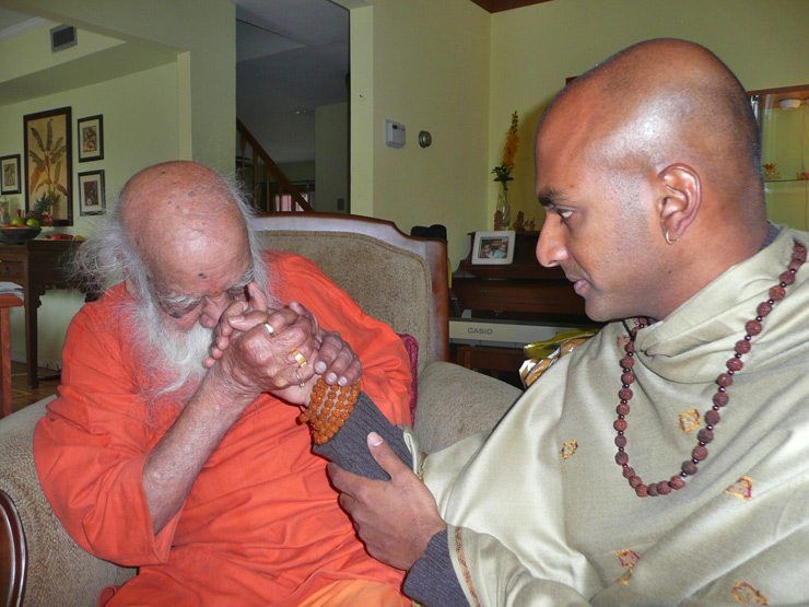 Swami Bua and Dandapani in New York