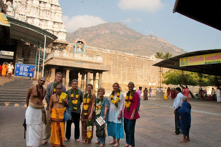 In the sanctum of a sacred temple