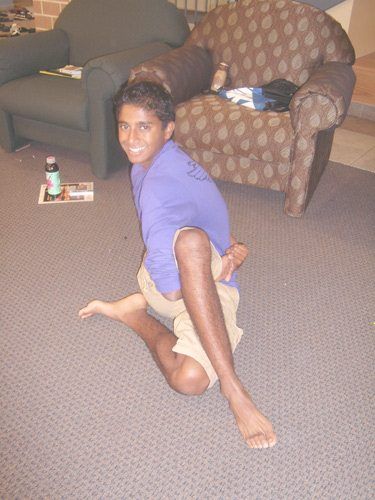 Those who come every year to camp can get into the poses very well.