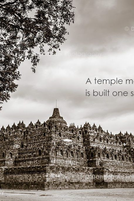 The magnificent Borobudur Temple in Central Java, Indonesia.