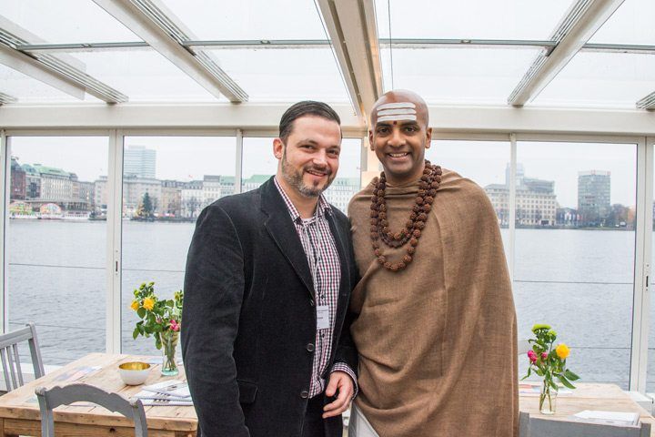 With the editor-in-chief of an entrepreneur magazine that came to cover the event. The next issue will feature this event.