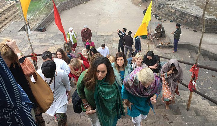 Heading into the temple for the most amazing spiritual experience and ceremony on our spiritual adventure.