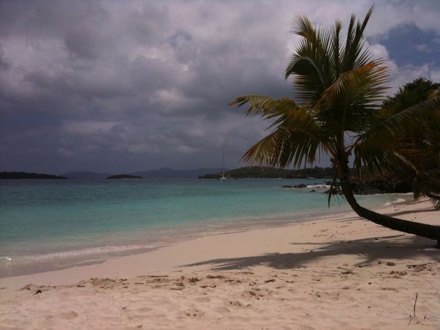 Salomon Beach is about a mile hike from Cruz Bay, St. John, US Virgin Islands, Copyright Vedic Odyssey.