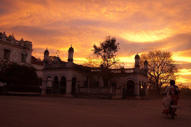 A gorgeous sunset in Chettinad
