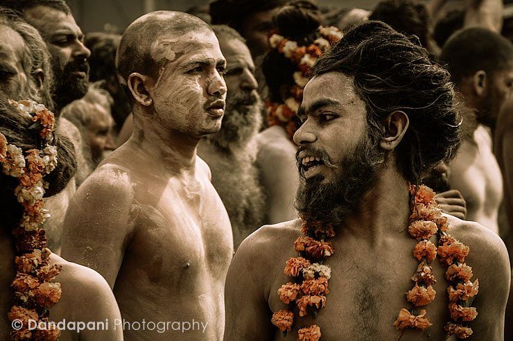 Parade of sadhus at the Kumbh Mela Festival image