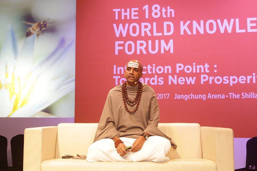 Delivering my keynote which was titled Master your Mind, Master your Life.