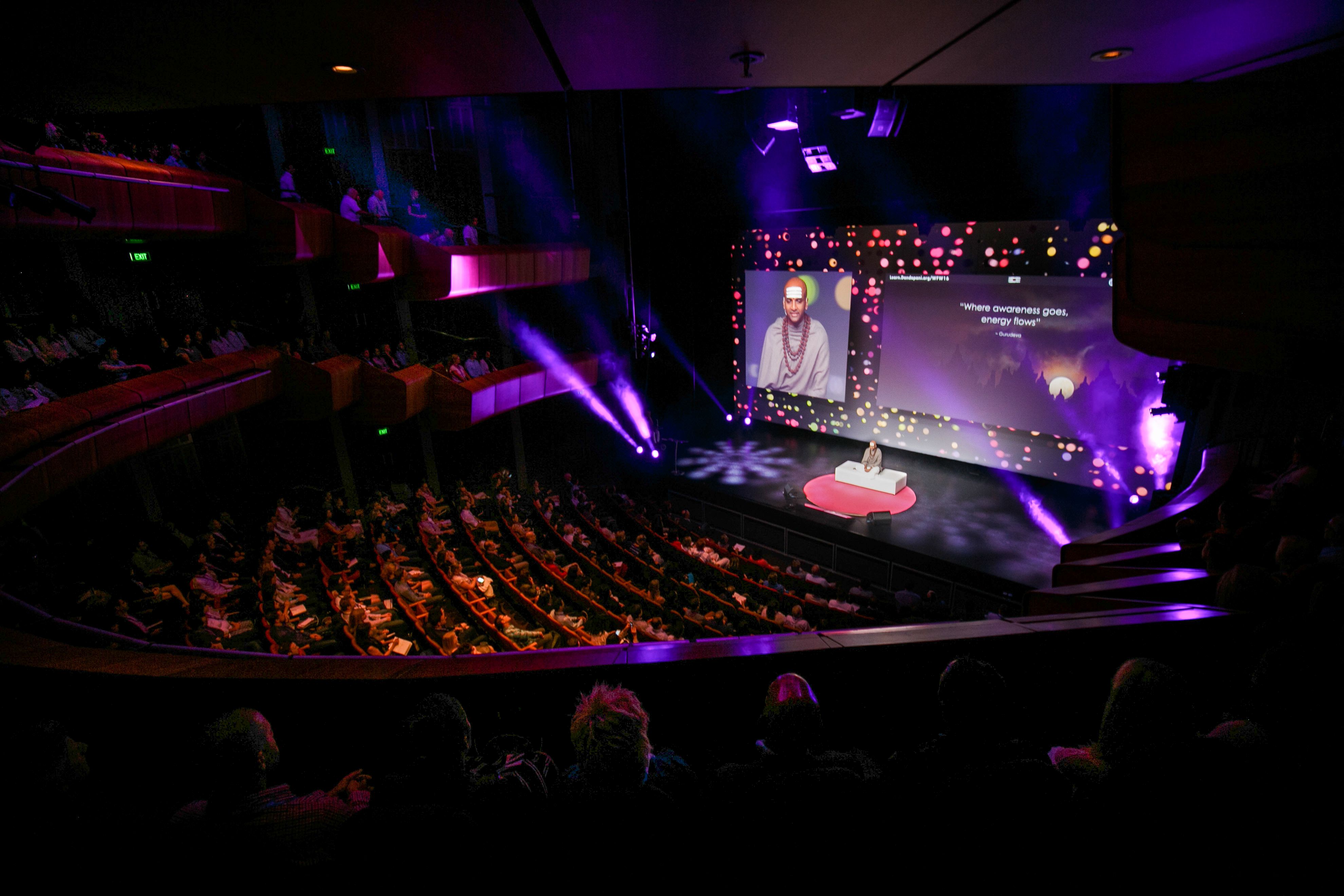 Dandapani speaking at an event