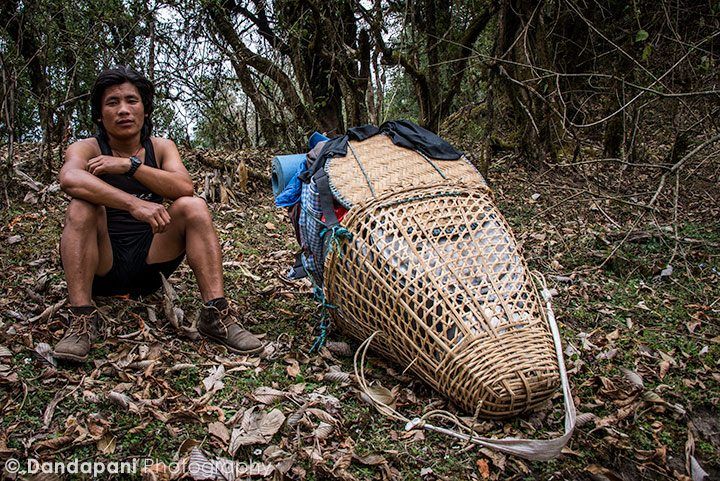 This porter who we met a couple of times on our trek was unbelievably fit and strong. We saw him once even getting off the trail and running down the mountain on the side of slopes.