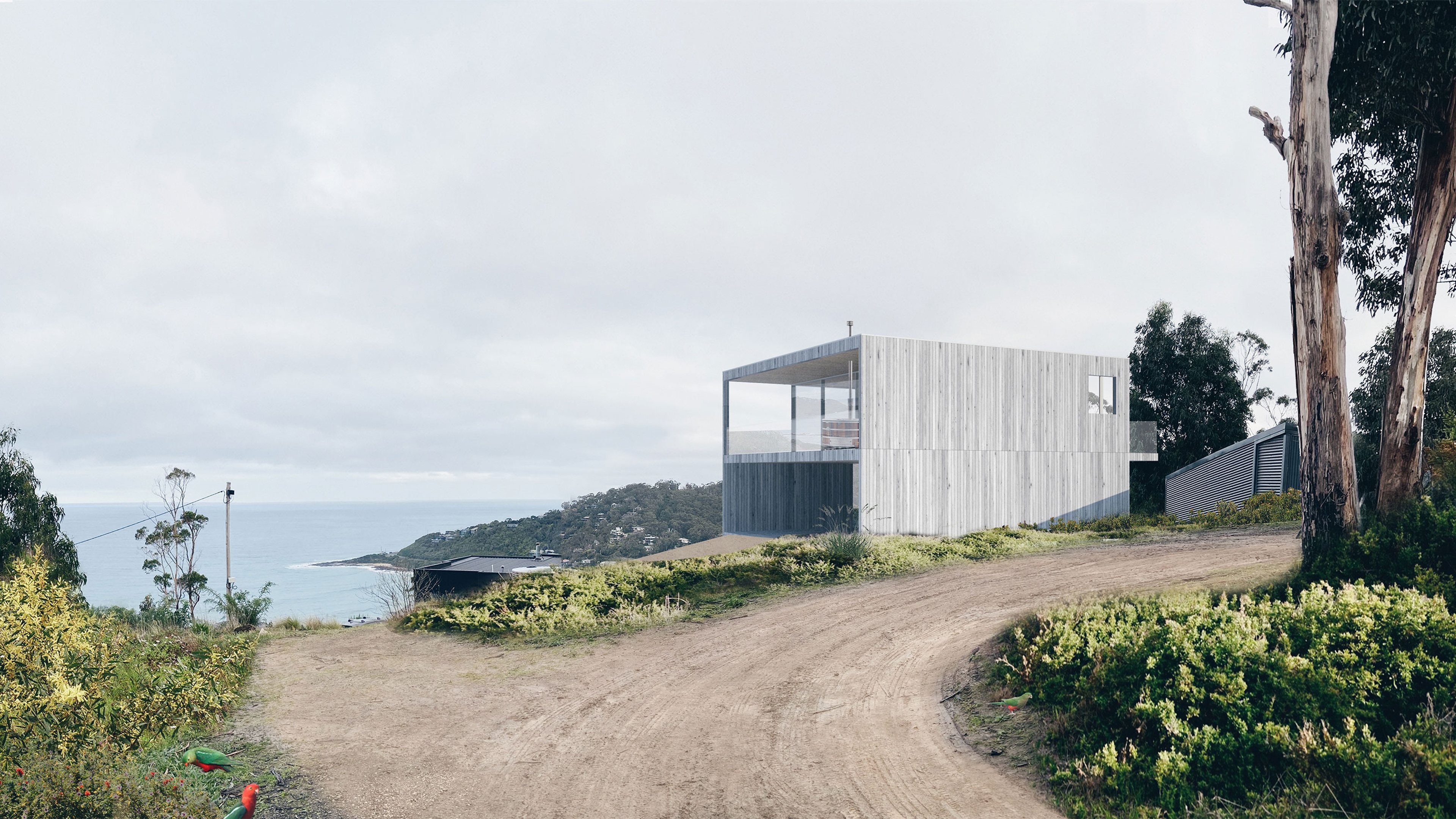 Architectural rendering of the Wye River House