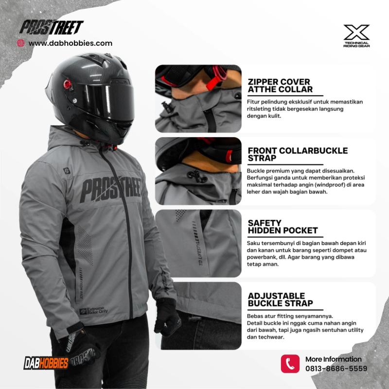 Prostreet Falcon Riding Jacket - Grey image 3