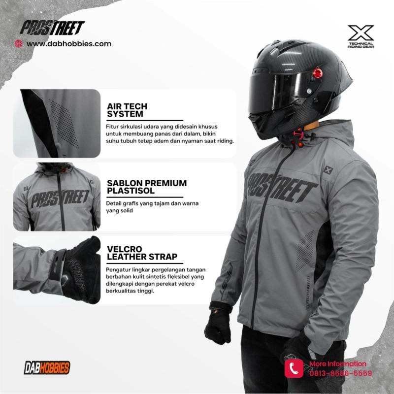 Prostreet Falcon Riding Jacket - Grey image 5