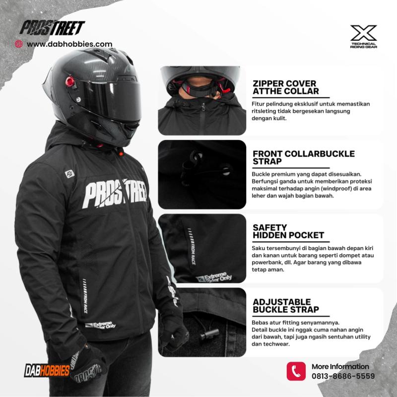 Prostreet Falcon Riding Jacket - Black image 3