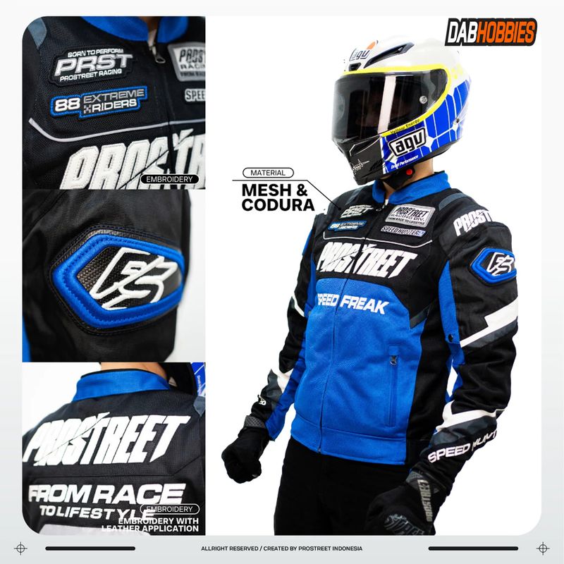 Prostreet Majestic Mesh Jacket - Blue image 3