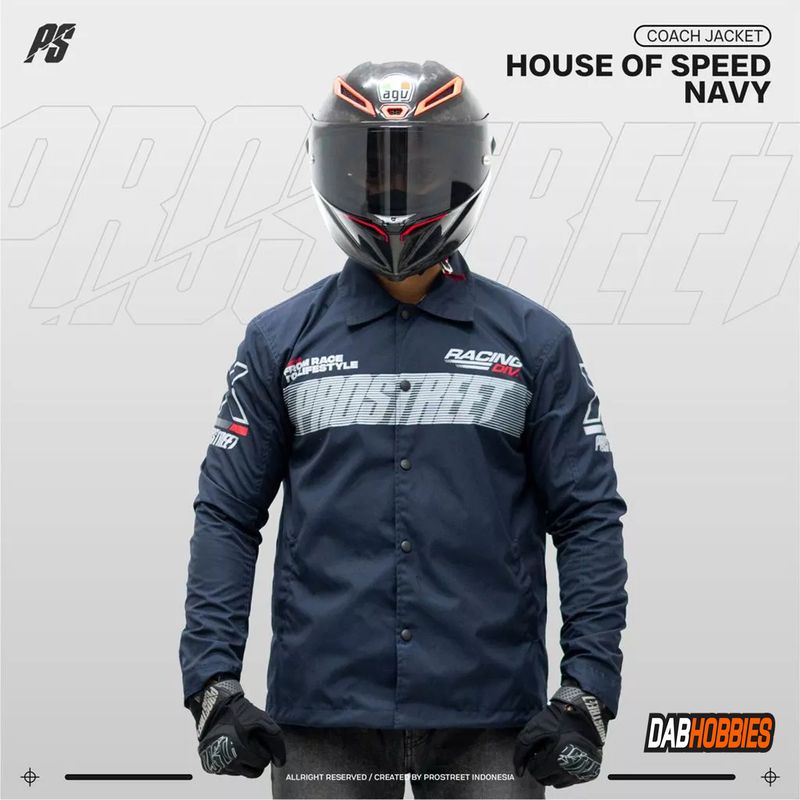 Prostreet Coach Jacket House Of Speed - Navy image 1