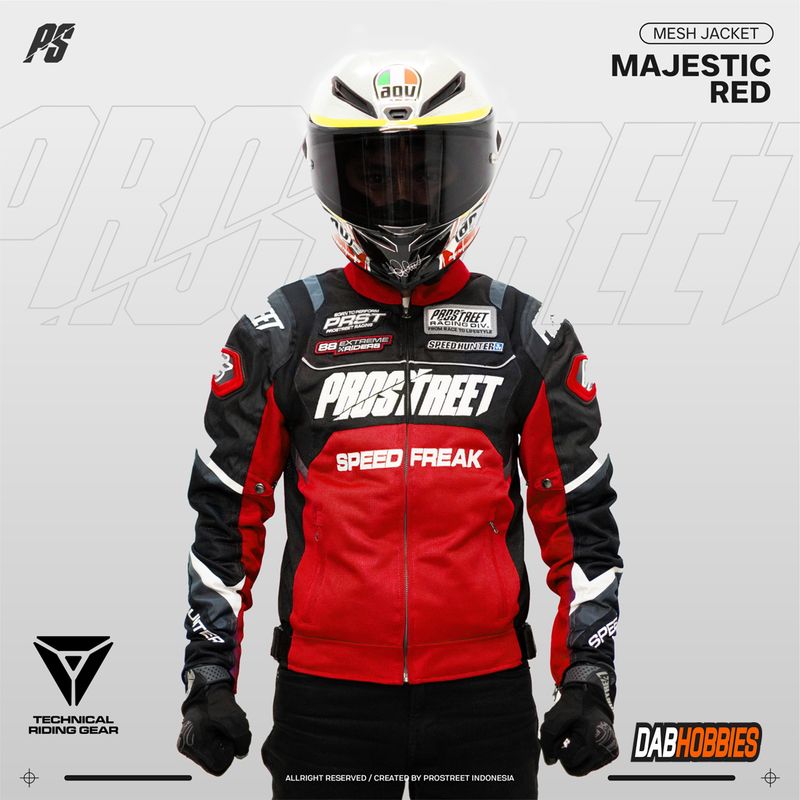 Prostreet Majestic Mesh Jacket - Red image 1