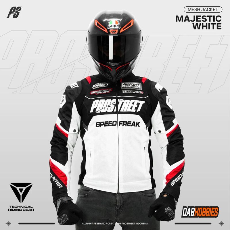 Prostreet Majestic Mesh Jacket - White image 1
