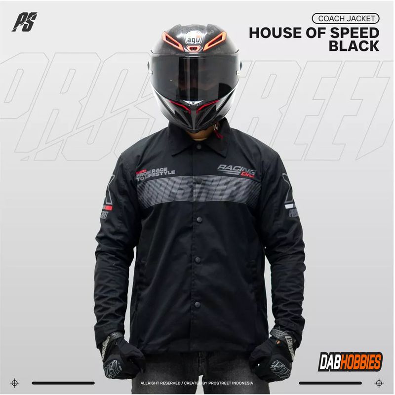 Prostreet Coach Jacket House Of Speed - Black image 1