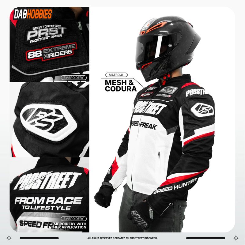 Prostreet Majestic Mesh Jacket - White image 3
