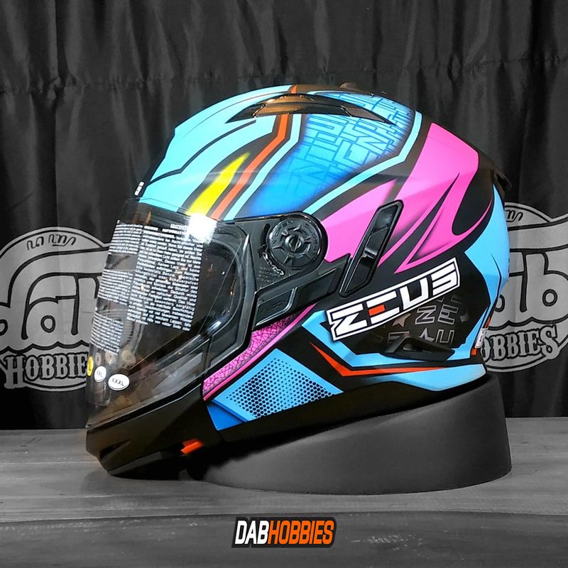 Zeus 613C Matt Black/AJ11 Blue image 2