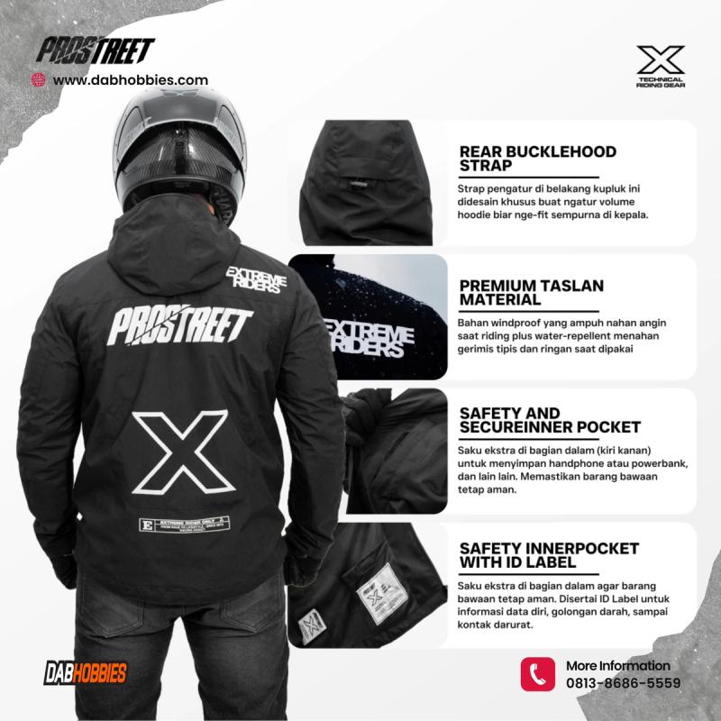 Prostreet Falcon Riding Jacket - Black image 4