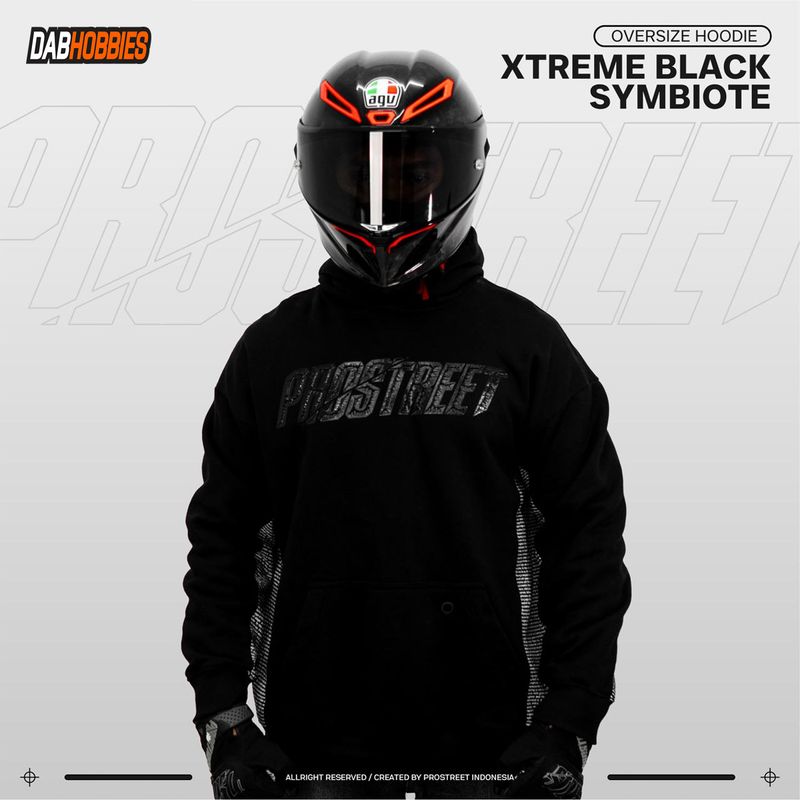 Prostreet Hoodie OS Extreme Black Symbiote image 1
