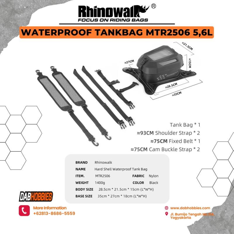 Rhinowalk MTR2506 Tankbag WP 5.6L image 9