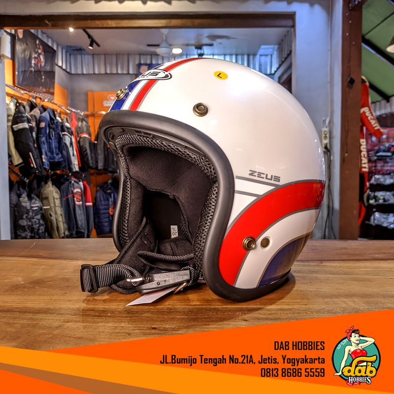 Zeus 385C Pearl White/K63 Red image 3