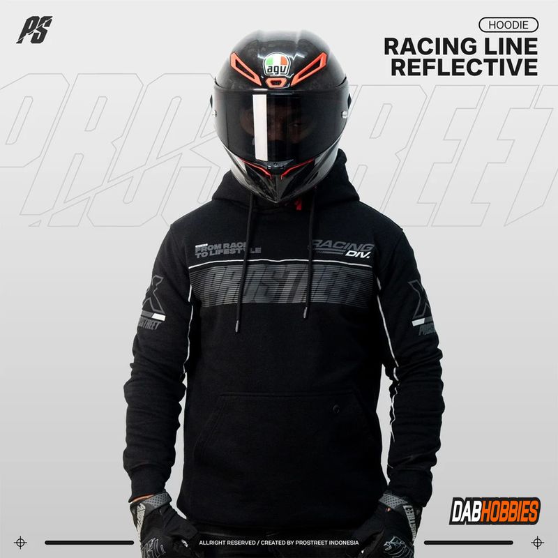 Prostreet Hoodie Racing Line - Reflective image 1