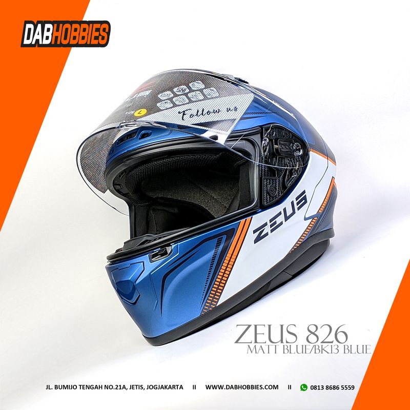 Zeus 826 Matt Blue BK13 Blue image 3