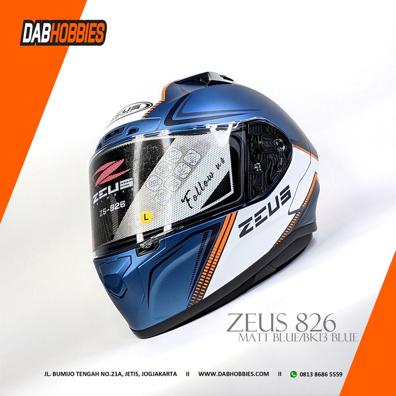 Zeus 826 Matt Blue BK13 Blue image 2