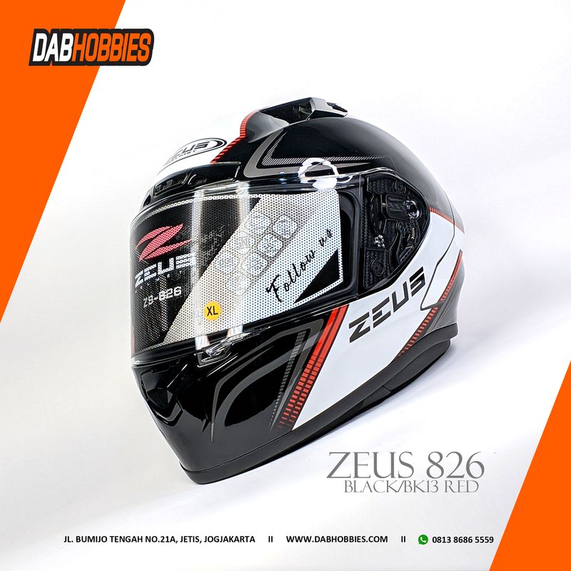 Zeus 826 Black BK13 Red image 2