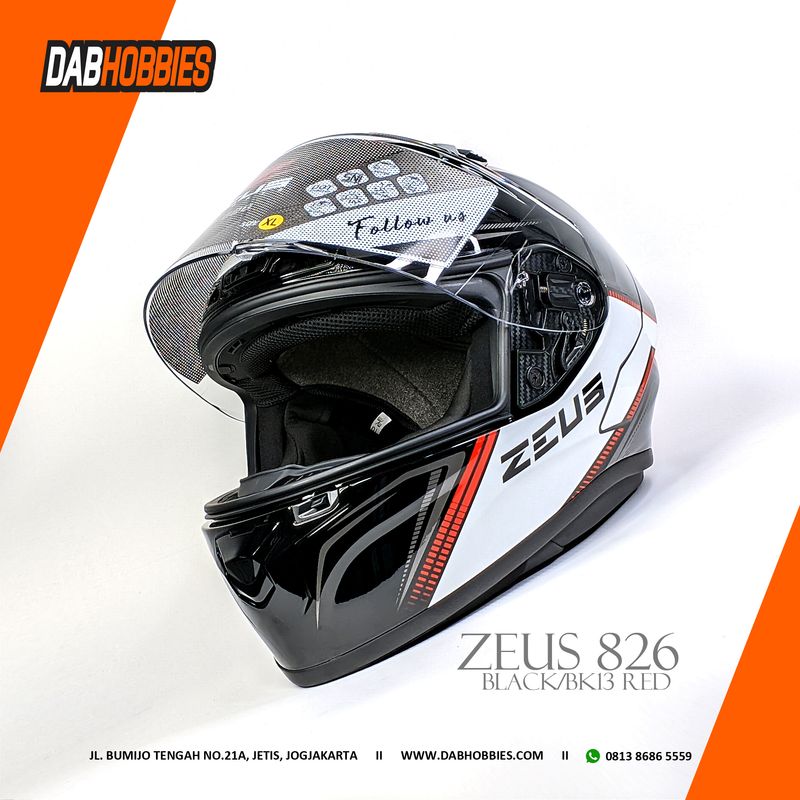 Zeus 826 Black BK13 Red image 3