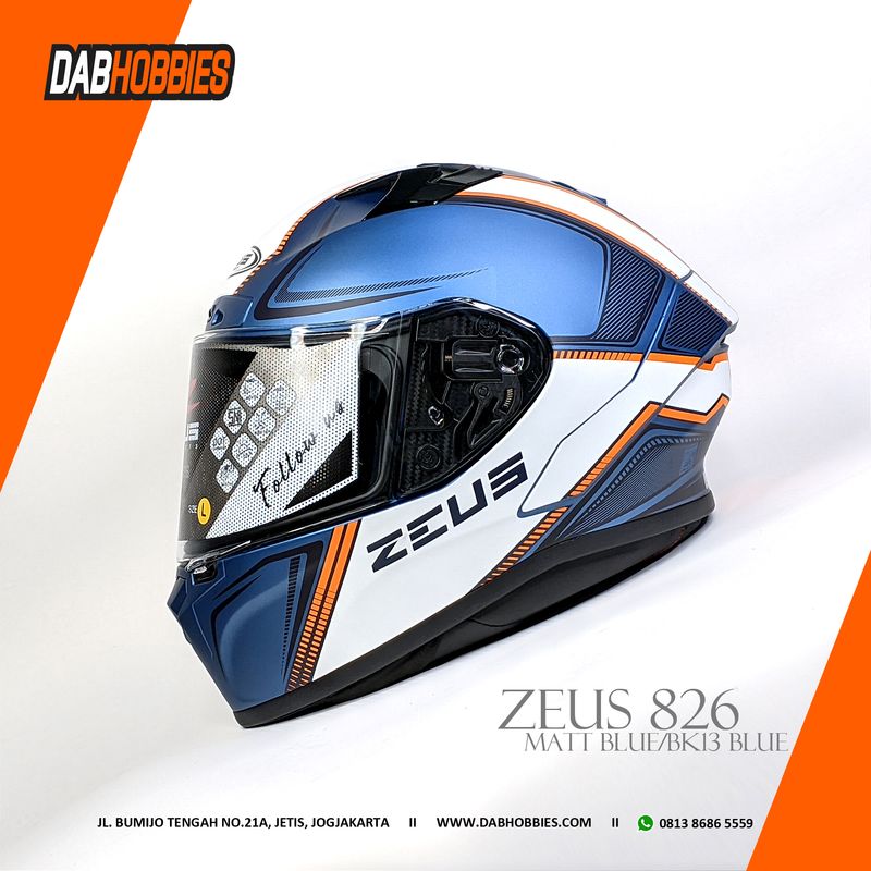 Zeus 826 Matt Blue BK13 Blue image 1