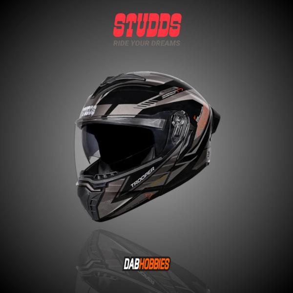 STUDDS Trooper Modular - D4 Black Orange N4