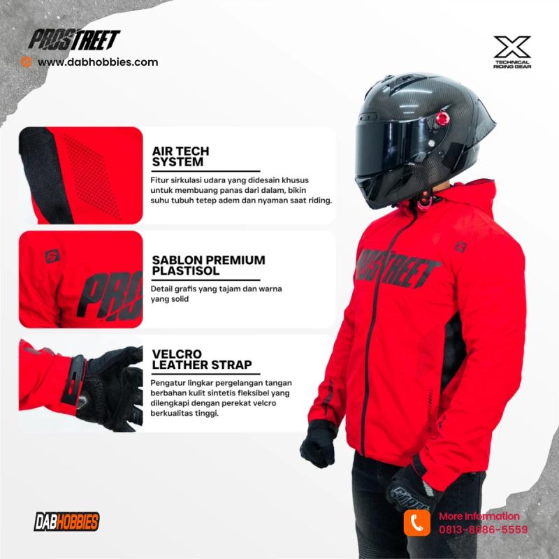 Prostreet Falcon Riding Jacket - Red image 5