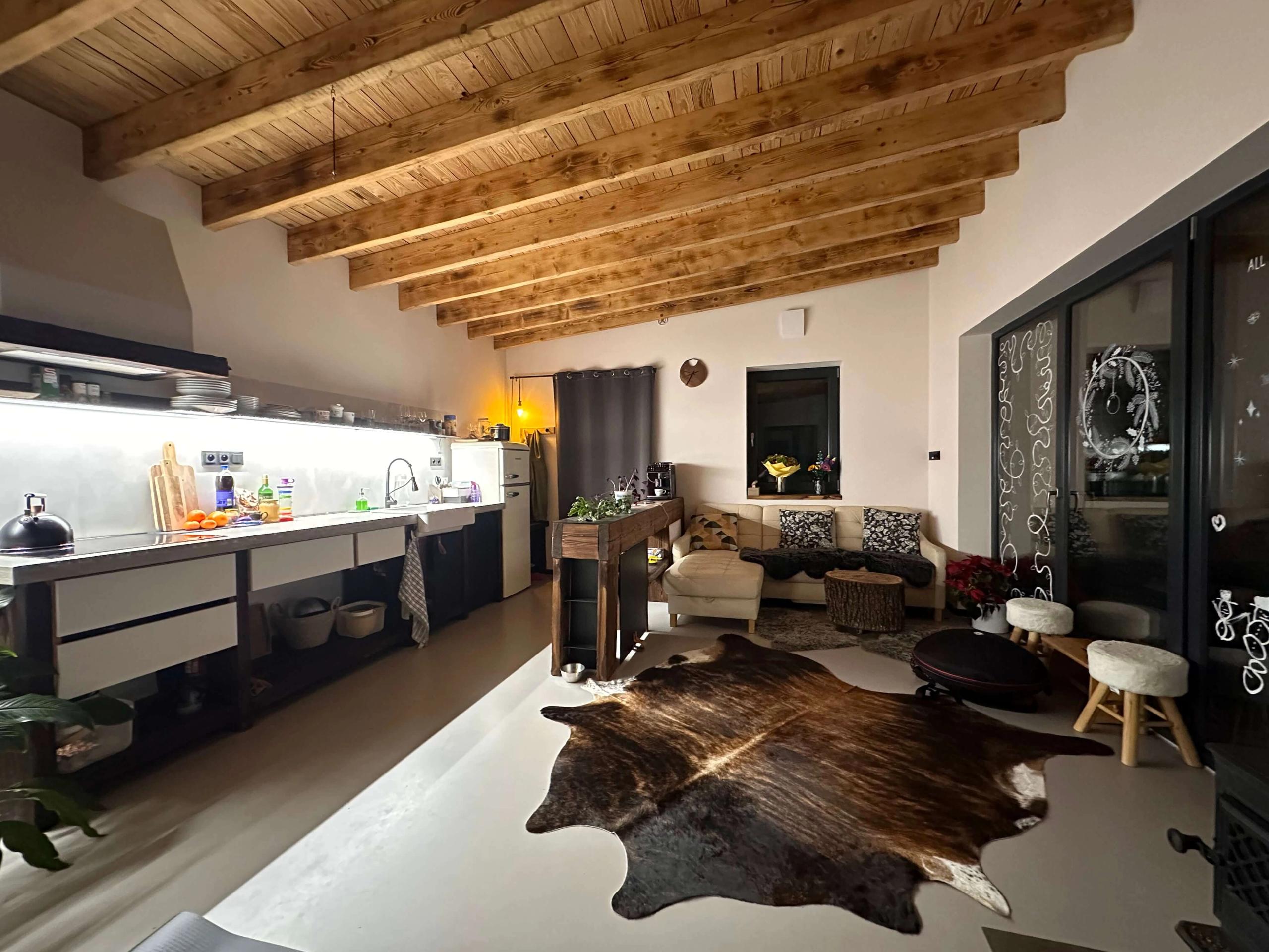 Glamping interiér