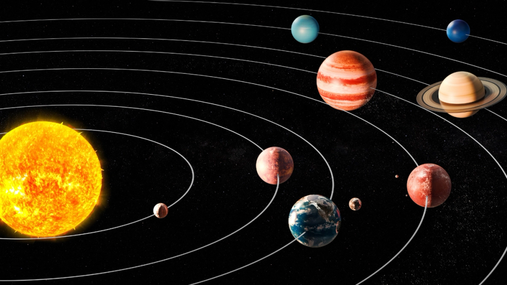 Sonne und Planeten auf ihren Umlaufbahnen – Grundlage der astrologischen Deutung