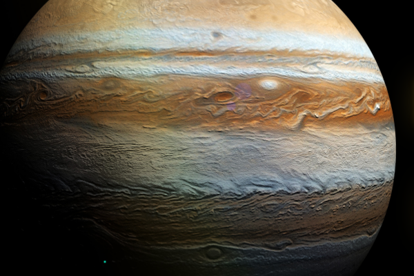 Jupiter im Löwen 2026 – der Planet Jupiter vor schwarzem Sternenhimmel