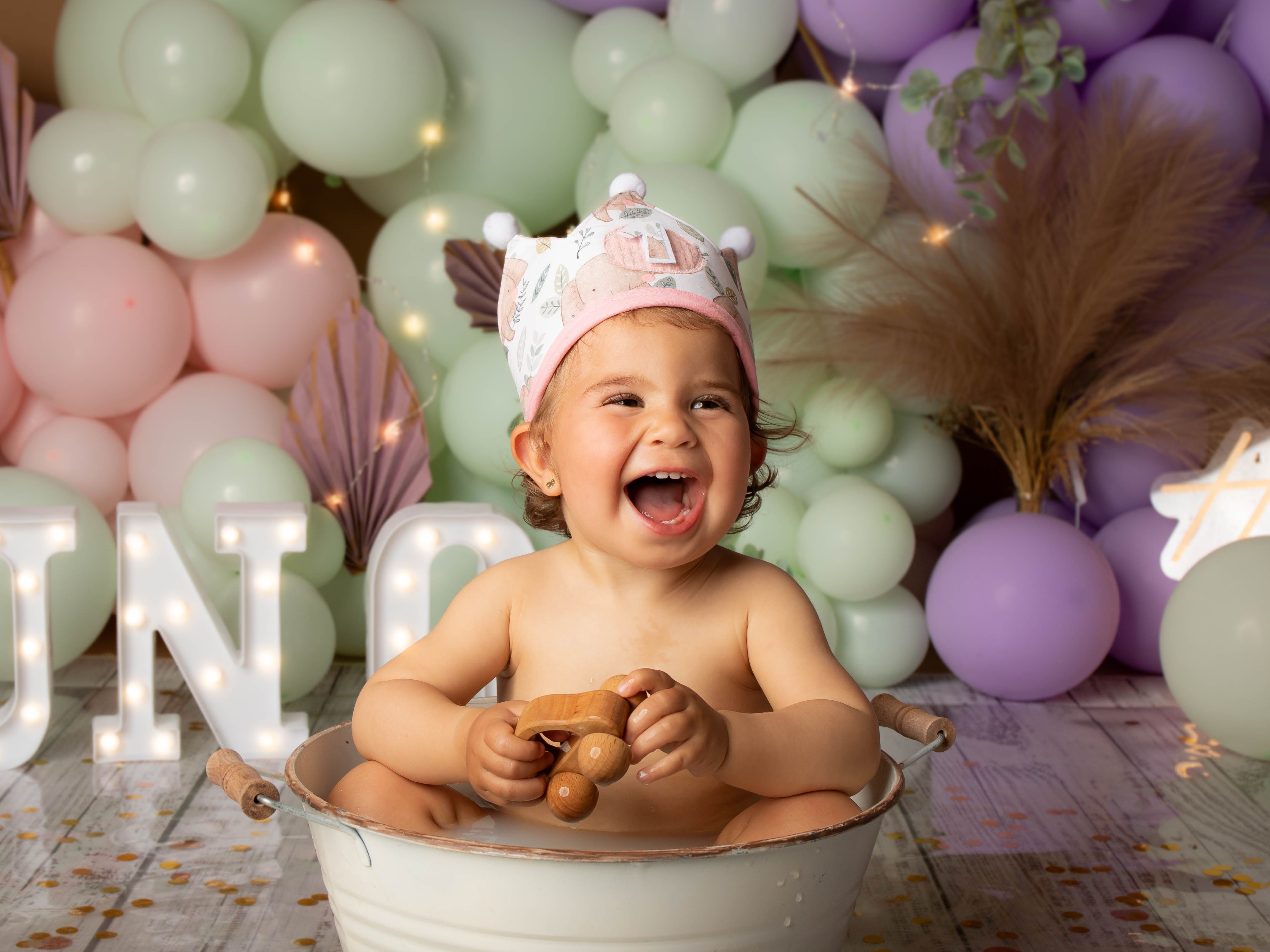 Fotografía sesión smashcake en el barreño