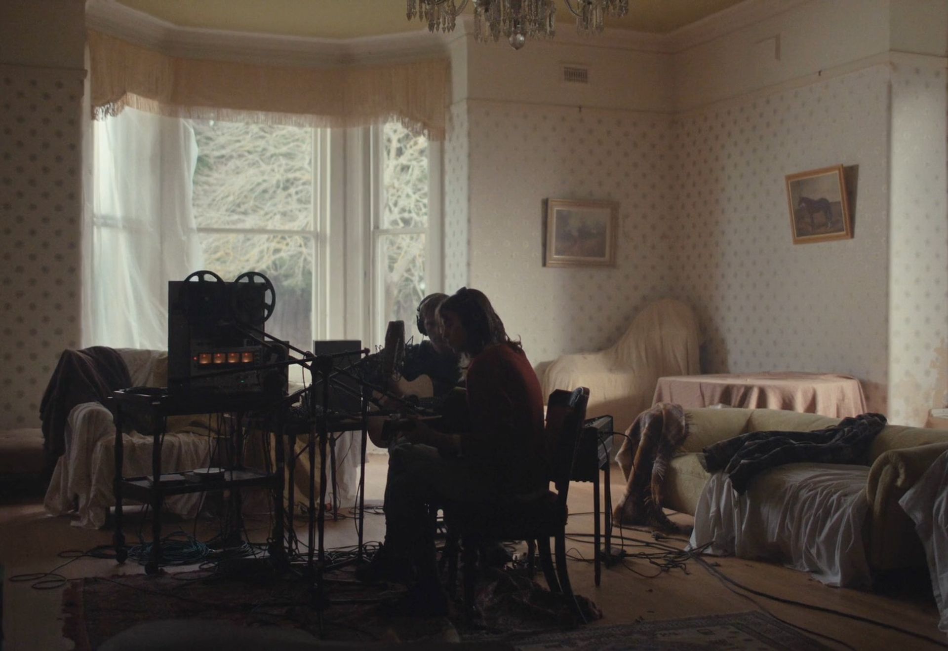 Still from Analogue Medium, directed by Tom Campbell, starring Phoebe Go and Sean Keena