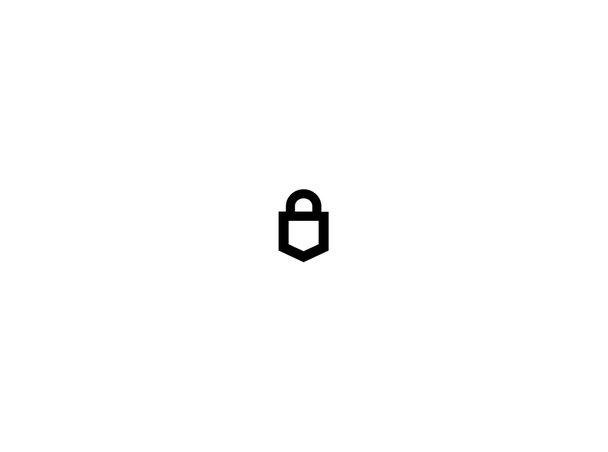 Trezor lock symbol on light background